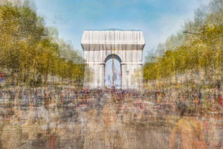 Christo's L'Arc de Triomphe, Wrapped
